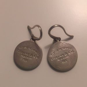 Tiffany & Co silver round earrings
